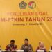 Staf Ahli Menteri Agama Bidang Hukum dan HAM Abu Rokhmad (tengah) saat rapat koordinasi persiapan pendaftaran Ujian Masuk Perguruan Tinggi Keagamaan Islam Negeri (UM PTKIN) tahun 2023. (MASAPNEWS/ANT/HO-PMB Nasional PTKIN)