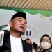 Menteri Koordinator Pembangunan Manusia dan Kebudayaan (Menko PMK) Muhadjir Effendy saat melaksanakan shalat Id pada Jumat (21/4/2023) di lapangan Gedung Pimpinan Pusat Muhammadiyah, Menteng, Jakarta Pusat. (MASAPNEWS/ANT)