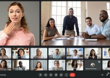 Tampilan antarmuka Google Meet versi desktop. (MASAPNEWS/ANT/HO/Google)