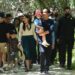 Presiden RI Joko Widodo menggendong cucunya La Lembah Manah saat meninjau lokasi wisata Gua Batu Cermin di Labuan Bajo, Manggarai Barat, Nusa Tenggara Timur, Minggu (23/4/2023). (MASAPNEWS/ANT/HO-Biro Pers Sekretariat Presiden RI)