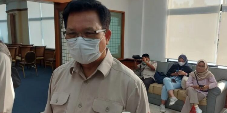Juru Bicara Kementerian Kesehatan RI Mohammad Syahril saat menyampaikan keterangan kepada wartawan di Gedung Kemenkes RI, Selasa (18/4/2023). (MASAPNEWS/ANT)