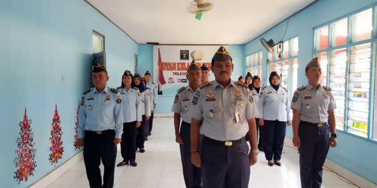 Rutan Buntok Ikuti Apel Siaga Pengamanan dan Pelepasan Mudik Bareng Kemenkumham Secara Virtual