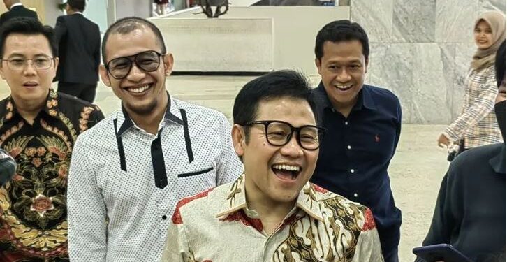 Ketua Umum Partai Kebangkitan Bangsa (PKB) Muhaimin Iskandar di Gedung DPR RI, Jakarta, Selasa (23/5/2023). (ANT)
