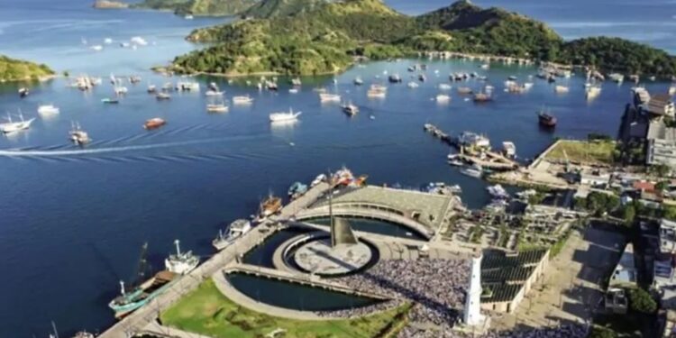 Kawasan Waterfront Marina yang akan digunakan sebagai venue untuk rangkaian acara ASEAN Summit di Labuan Bajo, Nusa Tenggara Timur. (MASAPNEWS/ANT/HO-Kementerian PUPR)