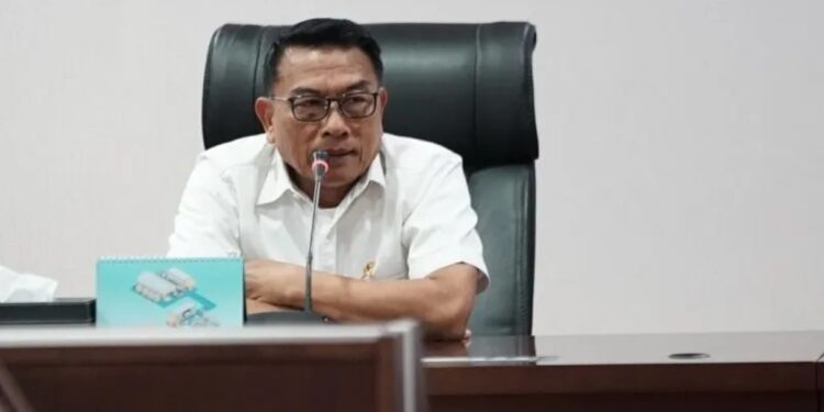Kepala Staf Kepresidenan RI Moeldoko memimpin rapat evaluasi Kantor Staf Presiden (KSP) di Gedung Bina Graha, Jakarta, Kamis (27/4/2023). (MASAPNEWS/ANT/HO-Kantor Staf Presiden RI)