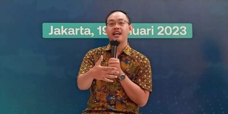 Direktur CELIOS Bhima Yudhistira saat konferensi pers B2B FMCG Indonesia Outlook 2023 di Jakarta, Kamis (19/1/2023). (MASAPNEWS/ANT)