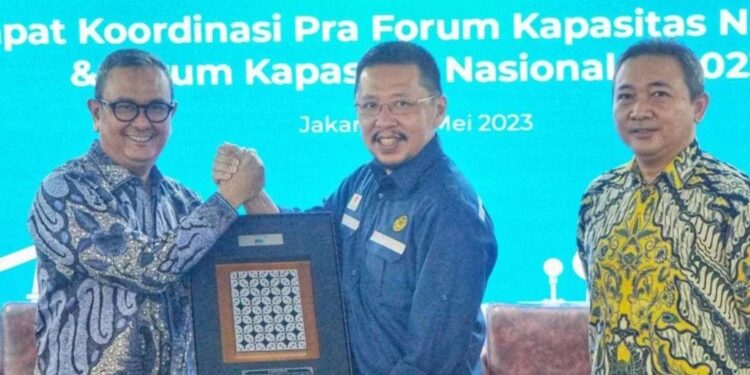 PT Sucofindo mendukung SKK Migas dalam mewujudkan target produksi minyak bumi sebanyak satu juta barel per hari (bph) dan 12 miliar gas standar kaki kubik per hari (bscfd) pada 2030. (MASAPNEWS/ANT/HO-Sucofindo )