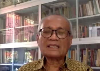Pengamat Ketenagakerjaan Universitas Gadjah Mada (UGM) Tadjudin Nur Effendi menjelaskan terkait dampak UU Cipta Kerja terhadap ketenagakerjaan di masyarakat, Jakarta, Selasa (2/5/2023) (MASAPNEWS/ANT)
