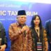 (Kiri ke kanan) Salah satu pendiri lembaga riset Institute of Development for Economic and Finance (INDEF) Didik J Rachbini, Wakil Presiden Ma'ruf Amin, Direktur Program INDEF Esther Sri Astuti dan President International Tax and Investment Center Daniel Witt menyampaikan keterangan setelah pembukaan Asia Pacific Tax Forum (APTF) ke-14 di Jakarta, Rabu (3/5/2023). (MASAPNEWS/ANT)