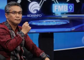 Direktur Kerjasama Ekonomi ASEAN Kemenlu Berlianto Situngkir memaparkan prinsip Indonesia dalam keketuaan ASEAN 2023, Jakarta, Rabu (3/5/2023) (MASAPNEWS/ANT/HO-Forum Merdeka Barat 9)