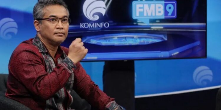 Direktur Kerjasama Ekonomi ASEAN Kemenlu Berlianto Situngkir memaparkan prinsip Indonesia dalam keketuaan ASEAN 2023, Jakarta, Rabu (3/5/2023) (MASAPNEWS/ANT/HO-Forum Merdeka Barat 9)