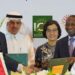 Menteri Keuangan RI Sri Mulyani (kedua dari kanan) bersama Presiden IsDB Muhammad Sulaiman Al-Jasser (kedua dari kiri) dalam Sidang Tahunan IsDB di Jeddah, Arab Saudi, Sabtu (13/05/2023). (MASAPNEWS/ANT/HO-Kementerian Keuangan)