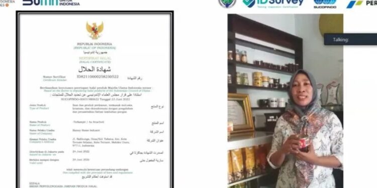 Produk UMKM mitra binaan PT Pertamina (Persero), yang telah naik kelas dan mendapatkan sertifikasi halal. MASAPNEWS/ANT/HO-PT Pertamina (Persero)