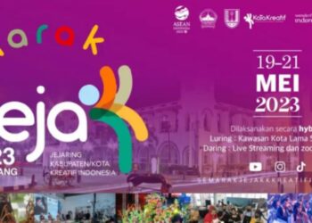 Semarak Jejaring Kabupaten/Kota (JEJAKK) Kreatif Indonesia 2023 diselenggarakan pada 19-21 Mei 2023 di Semarang, Jawa Tengah. (MASAPNEWS/ANT/HO-Kemenparekraf)