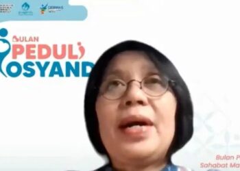 Tangkapan Layar - Direktur Jenderal Kesehatan Masyarakat Kemenkes RI Maria Endang Sumiwi pada diskusi tentang Bulan Peduli Posyandu yang diikuti secara daring di Jakarta pada Jumat (19/5/2023). (MASAPNEWS/ANT/Lintang Budiyanti Prameswari)