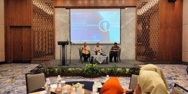 Situasi sosialisasi Kurikulum Merdeka di Masonpine, Bandung Barat, Sabtu (20/5/2023). (MASAPNEWS/ANT)