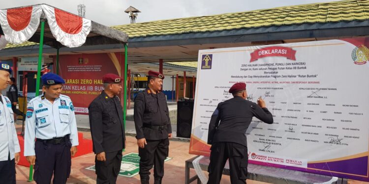 Rutan Buntok deklarasikan Zero HP, Pungli, dan Narkoba
