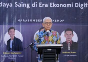 Deputi Bidang Koordinasi Ekonomi Digital, Ketenagakerjaan, dan Usaha Mikro, Kecil, dan Menengah (UMKM) Kemenko Perekonomian Rudy Salahuddin dalam Workshop “Mendorong Pemuda menjadi Wirausaha Baru yang Berdaya Saing di Era Ekonomi Digital” di Kuningan, Jawa Barat, Rabu (24/5/2023). (MASAPNEWS/ANT/HO-KemenkoEkonomi)