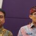 Ketua Umum GIPI Haryadi Sukamdani (kiri), Menteri Pariwisata dan Ekonomi Kreatif (Menparekraf) Sandiaga Uno (kanan) dalam sesi temu wartawan usai membuka Rakernas GIPI yang digelar di Jakarta, Selasa (23/5/2023). (MASAPNEWS/ANT)