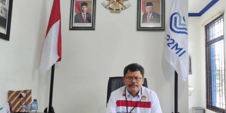 Kepala BP3MI Lampung Jaka Prasetiyono saa dimintai keterangan di Bandarlampung, Senin. (MASAPNEWS/ANT)