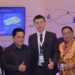 Menteri BUMN Erick Thohir (ketiga dari kiri) saat mengunjungi stand ZTE dalam Indonesia China Smart City Technology and Investment Expo 2023 di Jakarta. (MASAPNEWS/ANT/HO-ZTO)
