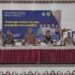 Anggota DPRD Kabupaten Gunung Mas, Iceu Purnamasari bersama Bupati Jaya S Monong dan lainnya, saat FKPD di Kuala Kurun, baru-baru ini. (MASAPNEWS/GCM)