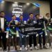 Tim GRD berfoto bersama para pengisi acara jumpa pers Samsung Galaxy Gaming Academy di Jakarta, Sabtu (5/8/2023). (MASAPNEWS/ANT)