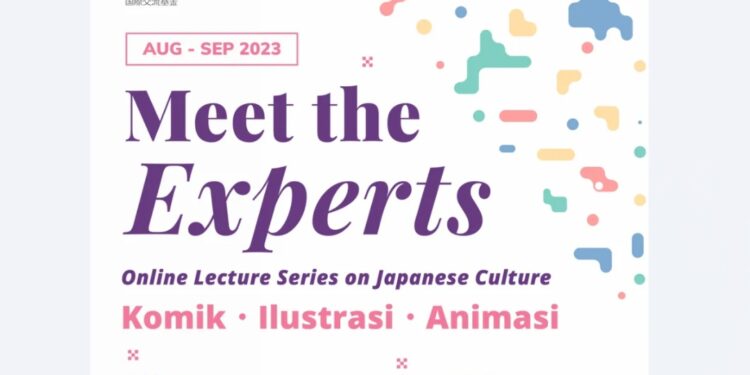 Poster program "Meet the Experts: Online Lecture Series on Japanese Culture" yang digelar The Japan Foundation, Jakarta. (MASAPNEWS/ANT/The Japan Foundation, Jakarta)