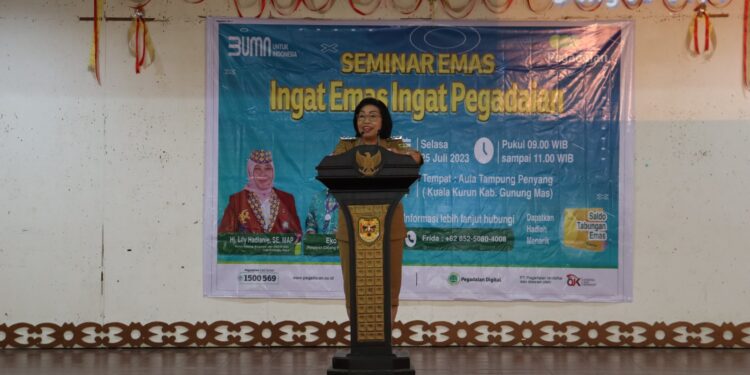 Wabup Gunung Mas Efrensia LP Umbing. (Foto : Diskominfosantik Kabupaten Gumas)