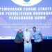 Menaker Ida Fauziyah (tengah) membuka Forum Strategi Penyelesaian Perselisihan Hubungan Industrial Perusahaan BUMN bertema "Harmoni Hubungan Industrial di BUMN, Harmoni untuk Indonesia" di Jakarta, Senin (16/10/2023). (MASAPNEWS/ANT/HO-Kemnaker)