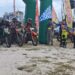 Bupati Gunung Mas Jaya S Monong melepas rider trail adventure di Kuala Kurun, Sabtu (11/11/2023). (MASAPNEWS/GCM)