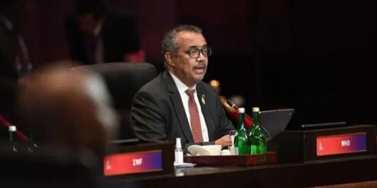 Direktur Jenderal WHO Tedros Adhanom Ghebreyesus. (MASAPNEWS/ANT/Aditya Pradana Putra/nym/aa.)