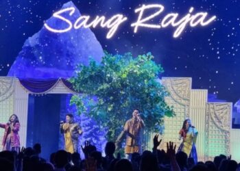 Prosesi perayaan Natal 2023 yang digelar di Gereja Mawar Sharon, Surabaya Jawa Timur, Senin (25/12/2023). (MASAPNEWS/ANT)