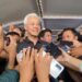 Calon presiden nomor urut 3 Ganjar Pranowo usai menghadiri "Launching KTP Sakti" di Lapangan Bangsalan, Kabupaten Boyolali, Jawa Tengah, Sabtu (30/12/2023). (MASAPNEWS/ANT)