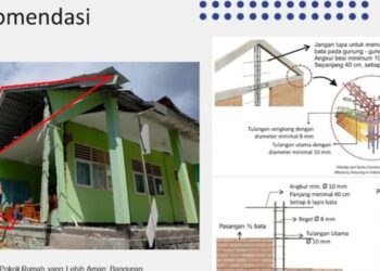 Struktur bangunan sederhana yang tahan gempa (MASAPNEWS/ANT/Foto: Humas UI)