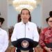 Presiden Joko Widodo memberikan keterangan terkait penerimaan Calon ASN, di Istana Kepresidenan Jakarta, Jumat (5/1/2024). (MASAPNEWS/ANT/HO-BPMI Setpres)