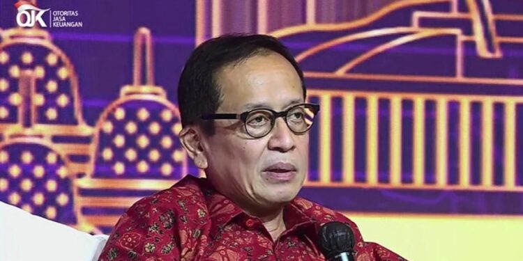 Tangkapan layar - Kepala Eksekutif Pengawas Perbankan Otoritas Jasa Keuangan (OJK) Dian Ediana Rae dalam Pertemuan Industri Jasa Keuangan Tahunan di Jakarta, Senin (6/2/2023). (MASAPNEWS/ANT)