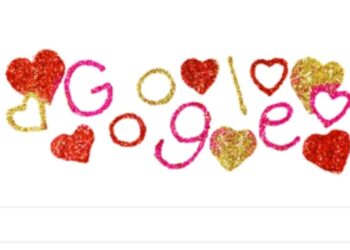 Google meriahkan Valentine dengan Doodle bentuk hati. (google.com)