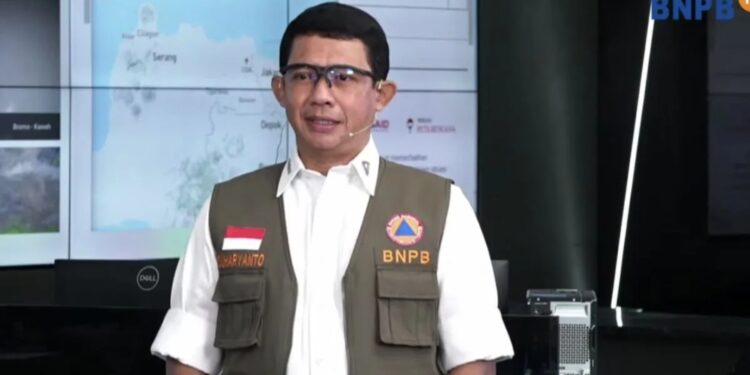 Tangkapan layar Kepala Badan Nasional Penanggulangan Bencana (BNPB) Letnan Jenderal TNI Suharyanto dalam Kaleidoskop Bencana 2023 dan Outlook Bencana 2024 di Jakarta, Jumat (12/1/2024). (MASAPNEWS/ANT)