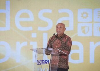 MenKopUKM Teten Masduki dalam acara Nugraha Karya Desa BRILiaN 2023 di Menara BRILiaN, Jakarta, Rabu (10/1/2024). (MASAPNEWS/ANT/HO-KemenKopUKM)