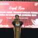 Wakil Bupati Gunung Mas Efrensia LP Umbing saat pembukaan rapat pleno KPU kabupaten di Kuala Kurun, Selasa (27/2/2024). (Foto : Diskominfosantik Gunung Mas)