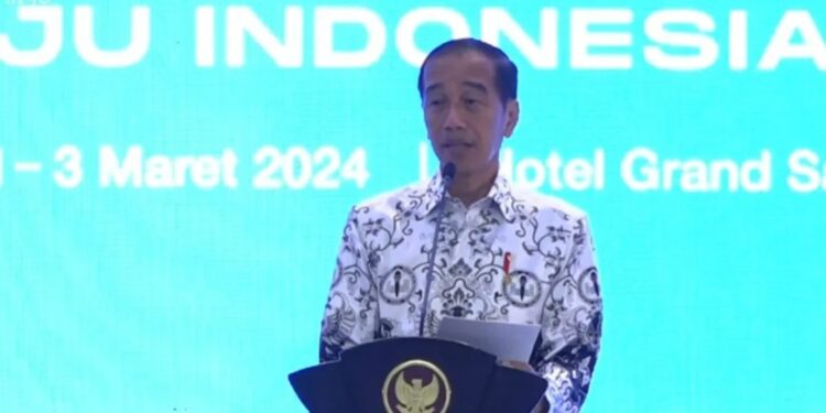 Tangkap layar - Presiden RI Joko Widodo membuka Kongres XXIIII PGRI Tahun 2024 seperti disaksikan dalam akun YouTube Sekretariat Presiden, Sabtu. (2/3/2024). (MASAPNEWS/ANT)