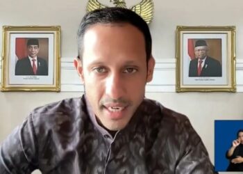 Menteri Pendidikan, Kebudayaan, Riset, dan Teknologi (Mendikbudristek) RI Nadiem Anwar Makarim pada acara Sarasehan Kebudayaan 2024 di Auditorium GPH Haryo Mataram Kampus UNS Solo, Jawa Tengah, Selasa (5/3/2024). (MASAPNEWS/ANT/HO-Dokumentasi UNS)