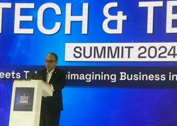 Menteri Komunikasi dan Informatika (Menkominfo) Budi Arie Setiadi membuka acara Tech and Telco Summit 2024 di Jakarta, Selasa (5/3/2024). (MASAPNEWS/ANT)