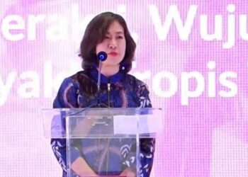 Tangkapan layar - Deputi Perwakilan WHO untuk Indonesia Momoe Takeuchi saat berpidato dalam acara Peringatan Hari NTD's Sedunia 2024 di Jakarta, Rabu (6/3/2024). (MASAPNEWS/ANT)