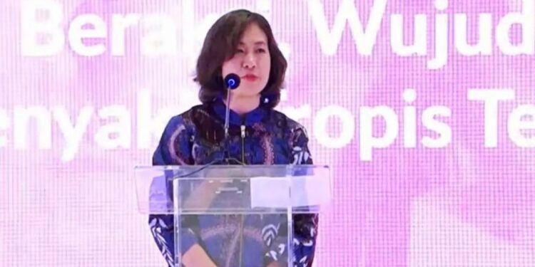 Tangkapan layar - Deputi Perwakilan WHO untuk Indonesia Momoe Takeuchi saat berpidato dalam acara Peringatan Hari NTD's Sedunia 2024 di Jakarta, Rabu (6/3/2024). (MASAPNEWS/ANT)