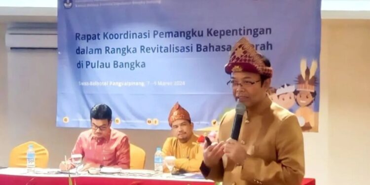 Sekretaris Badan Pengembangan dan Pembinaan Bahasa Kemendikbudristek Hafidz Muksin. (MASAPNEWS/ANT/HO-Aprionis)