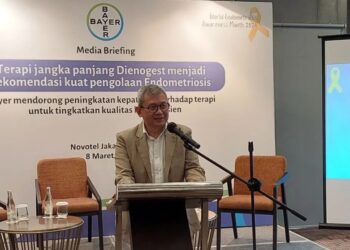 Dr.dr.Kanadi Sumapraja Sp.OG Subsp.FER dari Rumah Sakit Umum Pusat Nasional dr. Cipto Mangunkusumo Jakarta membahas dampak endometriosis pada kehamilan dalam acara diskusi kesehatan di Jakarta, Jumat (8/3/2024). (MASAPNEWS/ANT)