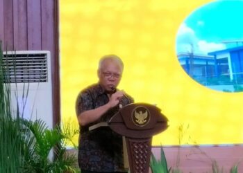 Menteri Pekerjaan Umum dan Perumahan Rakyat (PUPR) Basuki Hadimuljono dalam peresmian renovasi dan rehabilitasi sarana serta prasarana Yayasan Pendidikan Putra di Jakarta, Sabtu (9/3/2024). (MASAPNEWS/ANT)