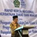 Direktur Pemberdayaan Zakat dan Wakaf Kementerian Agama Waryono Abdul Ghafur dalam Rapat Kerja Nasional (Ralernas) Pemberdayaan Zakat dan Wakaf di Jakarta. (MASAPNEWS/ANT/HO-Kemenag)